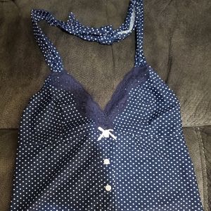 Polkadot Halter Top